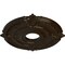 Ekena Millwork Attica Ceiling Medallion (Fits Canopies up to 5"), Hand-Painted Bronze, 18"OD x 4"ID x 5/8"P CM18ATBZS - alternate 2